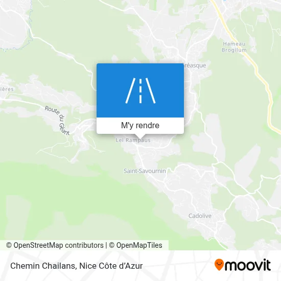 Chemin Chailans plan