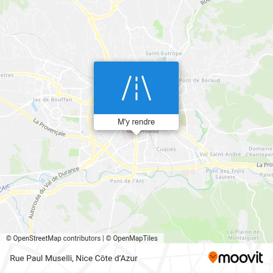 Rue Paul Muselli plan