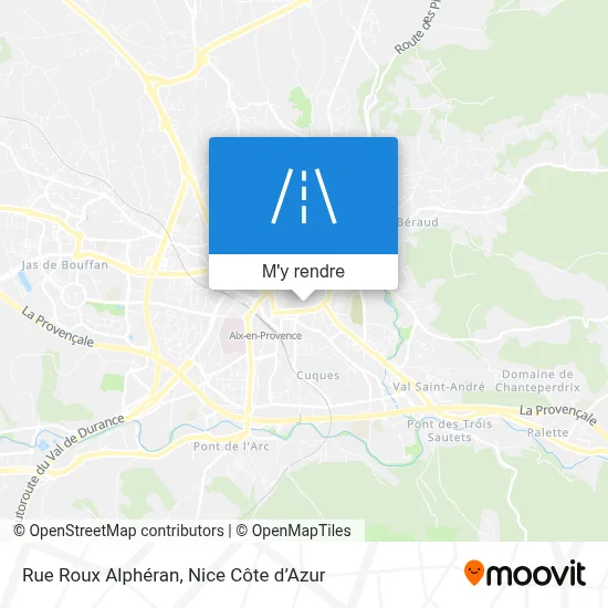 Rue Roux Alphéran plan