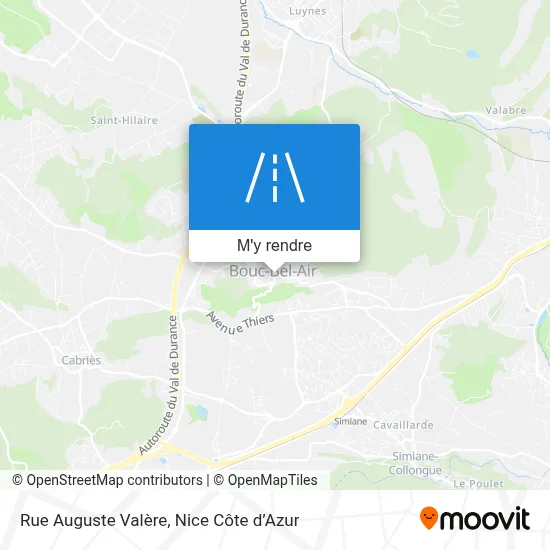 Rue Auguste Valère plan