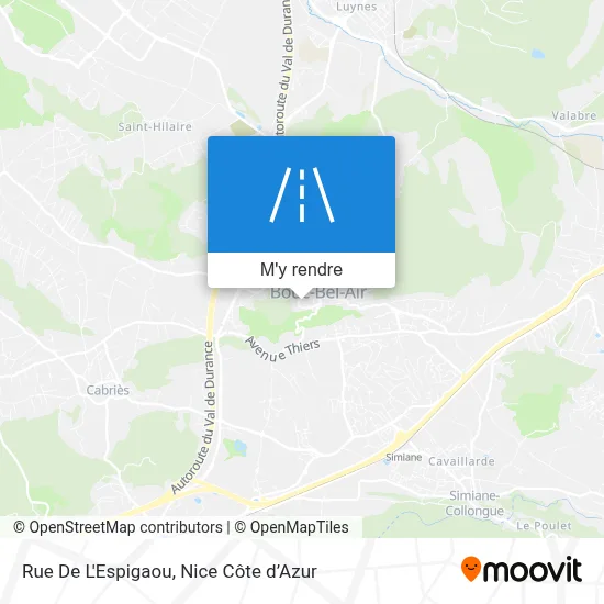 Rue De L'Espigaou plan