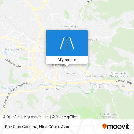 Rue Clos Cangina plan