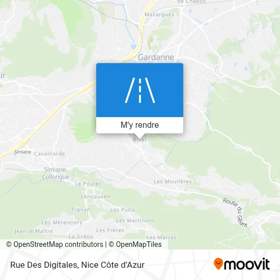 Rue Des Digitales plan