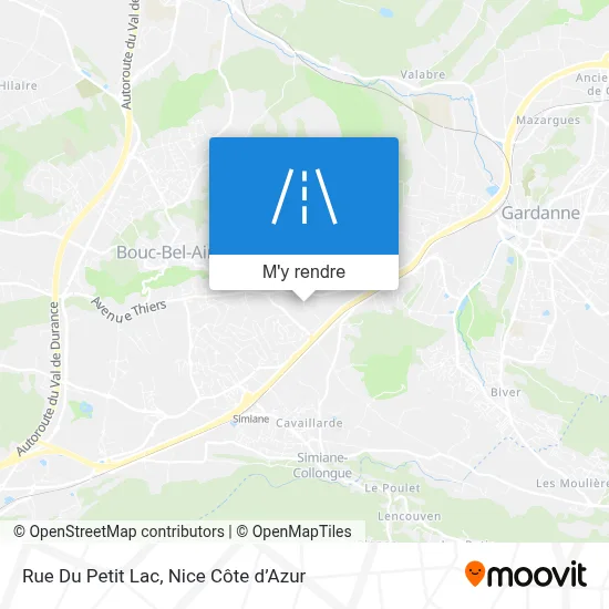 Rue Du Petit Lac plan