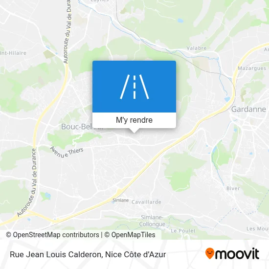 Rue Jean Louis Calderon plan