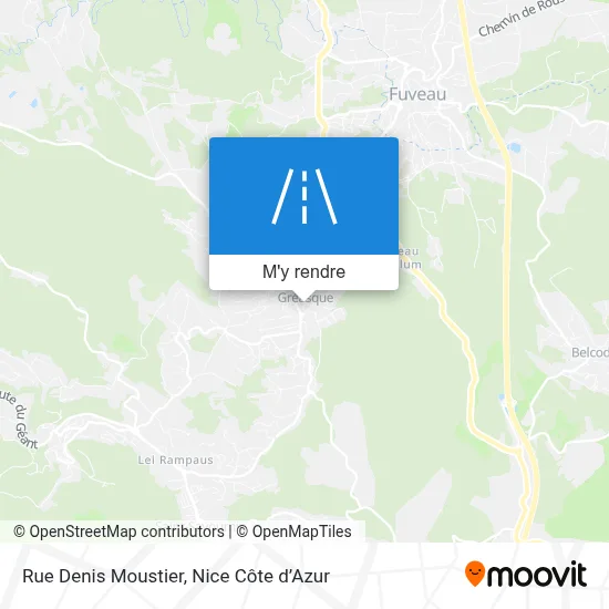 Rue Denis Moustier plan