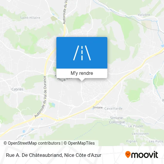 Rue A. De Châteaubriand plan