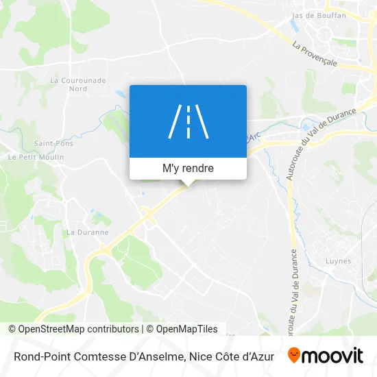 Rond-Point Comtesse D’Anselme plan