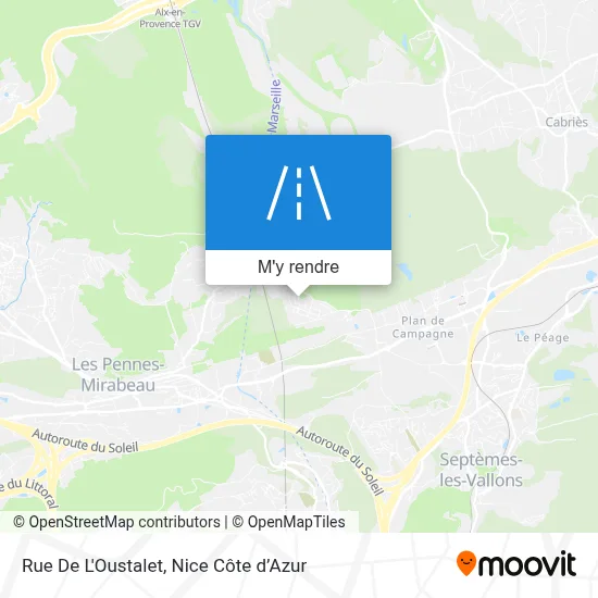 Rue De L'Oustalet plan