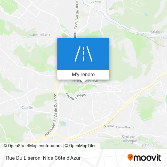Rue Du Liseron plan