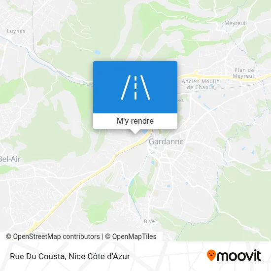 Rue Du Cousta plan