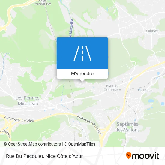 Rue Du Pecoulet plan