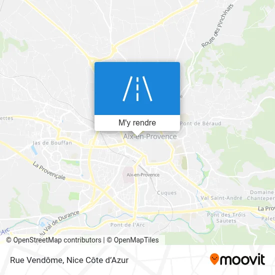 Rue Vendôme plan