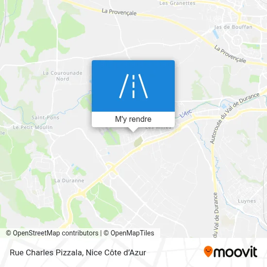 Rue Charles Pizzala plan