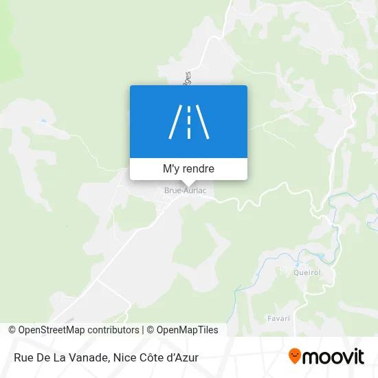 Rue De La Vanade plan