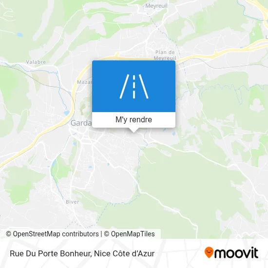 Rue Du Porte Bonheur plan