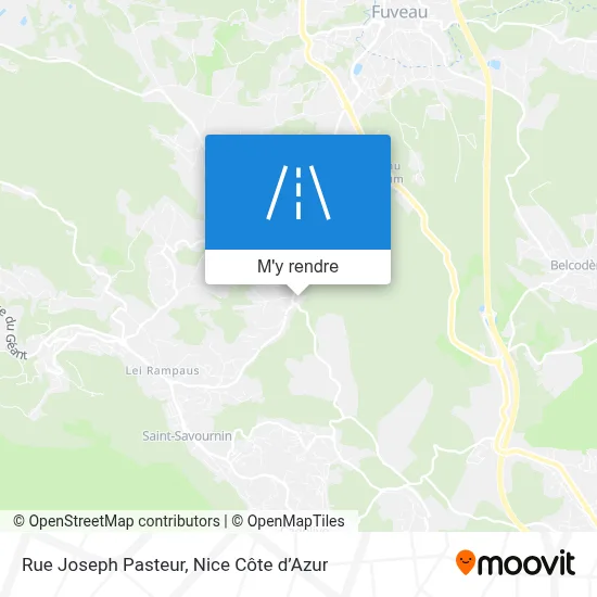 Rue Joseph Pasteur plan