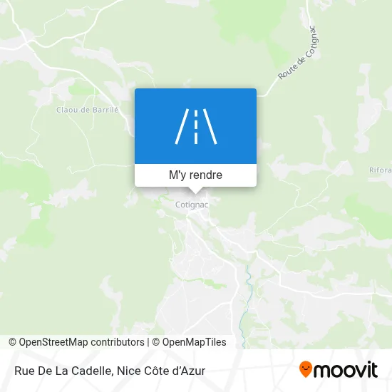 Rue De La Cadelle plan