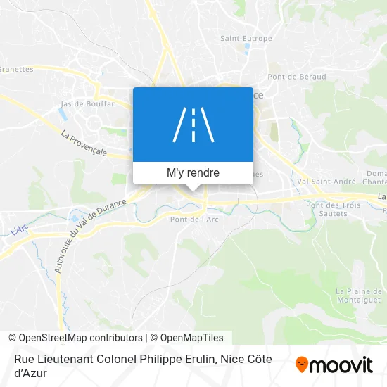 Rue Lieutenant Colonel Philippe Erulin plan