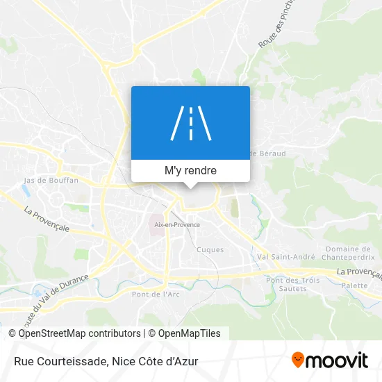 Rue Courteissade plan
