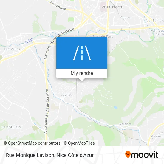 Rue Monique Lavison plan