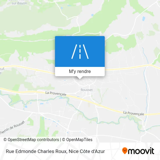 Rue Edmonde Charles Roux plan
