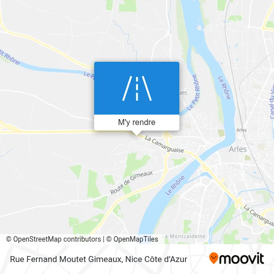 Rue Fernand Moutet Gimeaux plan