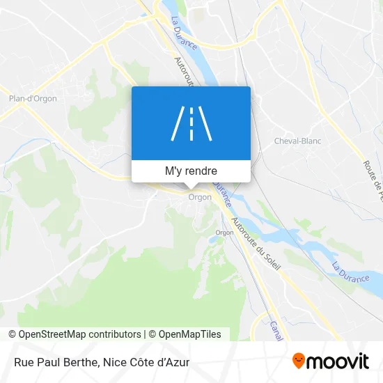Rue Paul Berthe plan