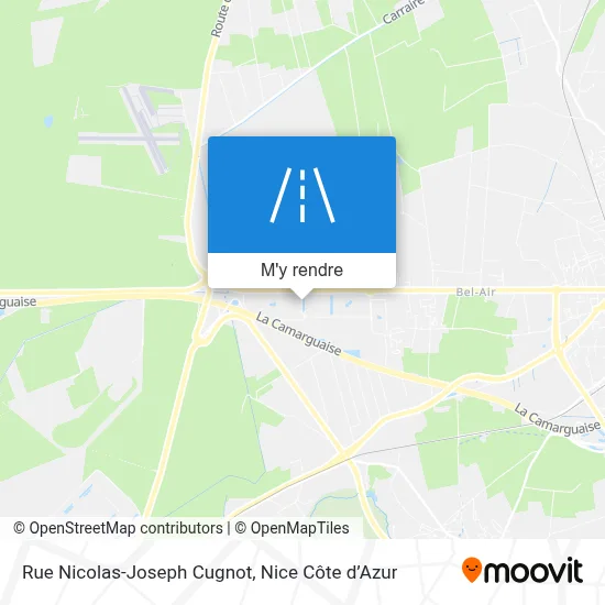 Rue Nicolas-Joseph Cugnot plan