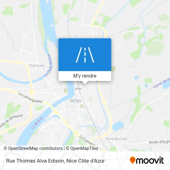 Rue Thomas Alva Edison plan