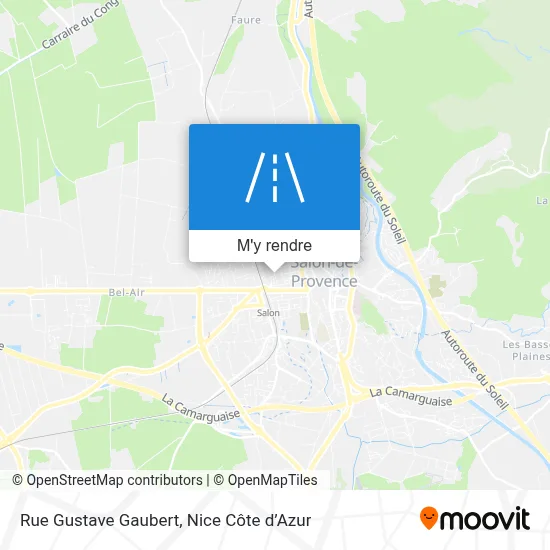 Rue Gustave Gaubert plan
