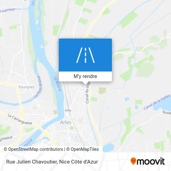 Rue Julien Chavoutier plan