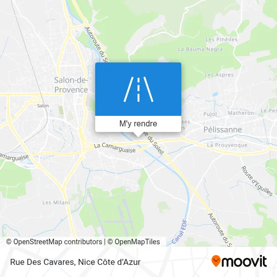 Rue Des Cavares plan