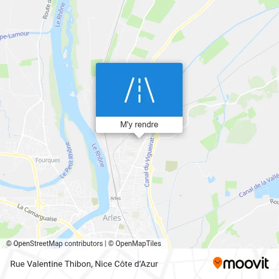 Rue Valentine Thibon plan