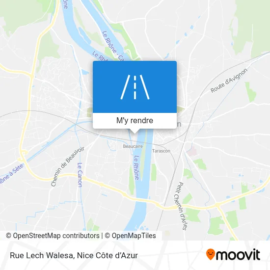Rue Lech Walesa plan