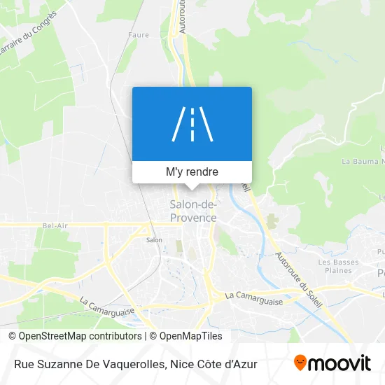 Rue Suzanne De Vaquerolles plan