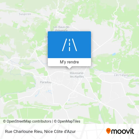 Rue Charloune Rieu plan