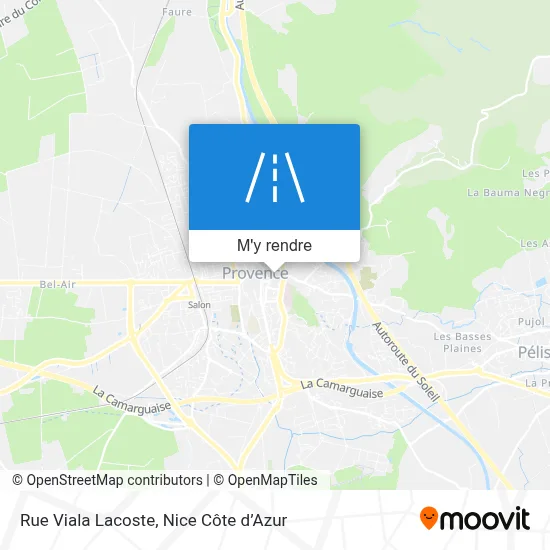 Rue Viala Lacoste plan