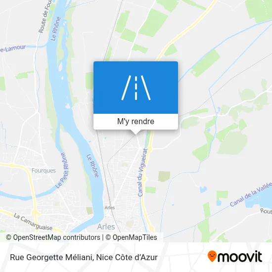 Rue Georgette Méliani plan