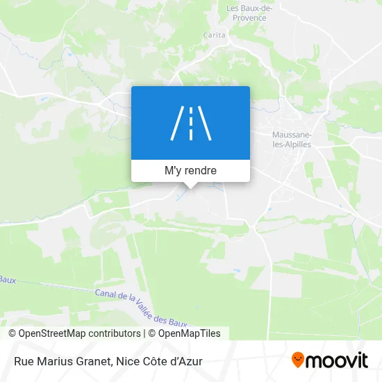 Rue Marius Granet plan