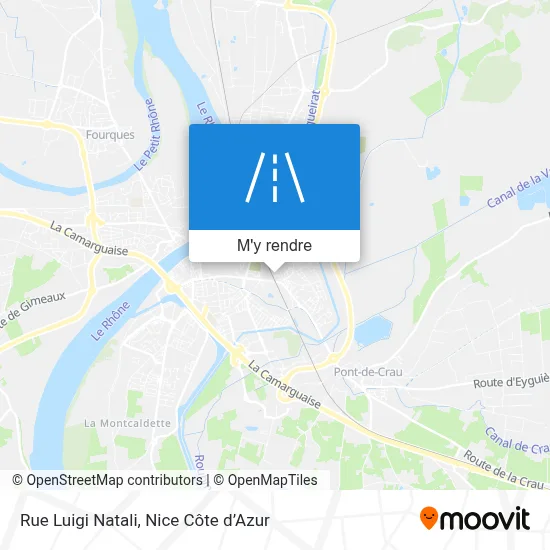 Rue Luigi Natali plan