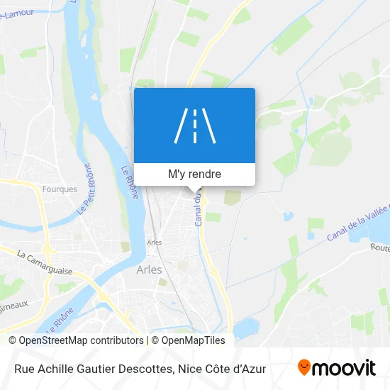 Rue Achille Gautier Descottes plan
