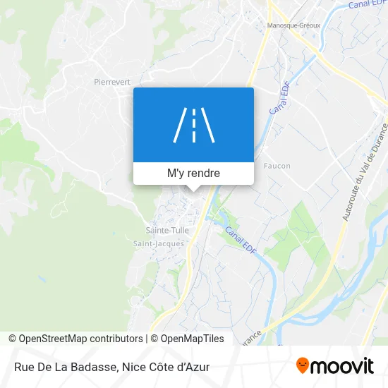 Rue De La Badasse plan