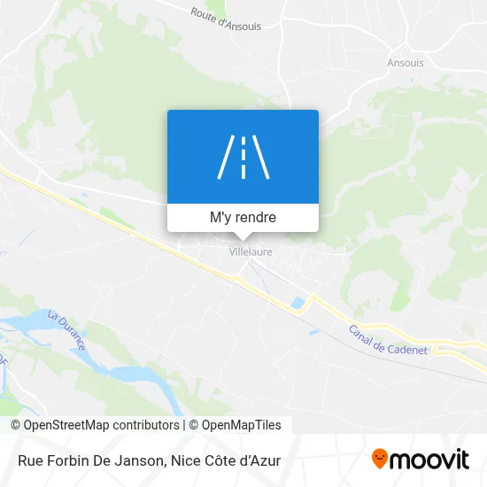 Rue Forbin De Janson plan