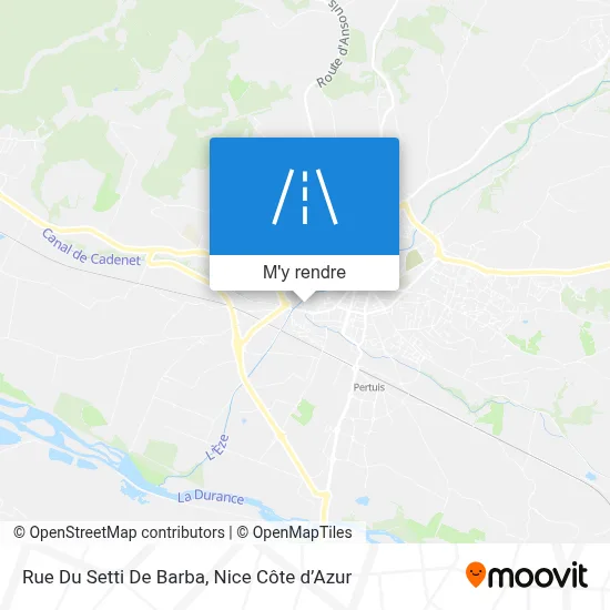 Rue Du Setti De Barba plan