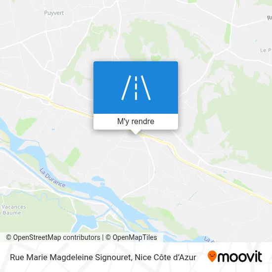 Rue Marie Magdeleine Signouret plan