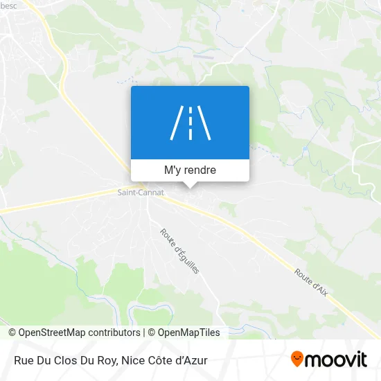 Rue Du Clos Du Roy plan