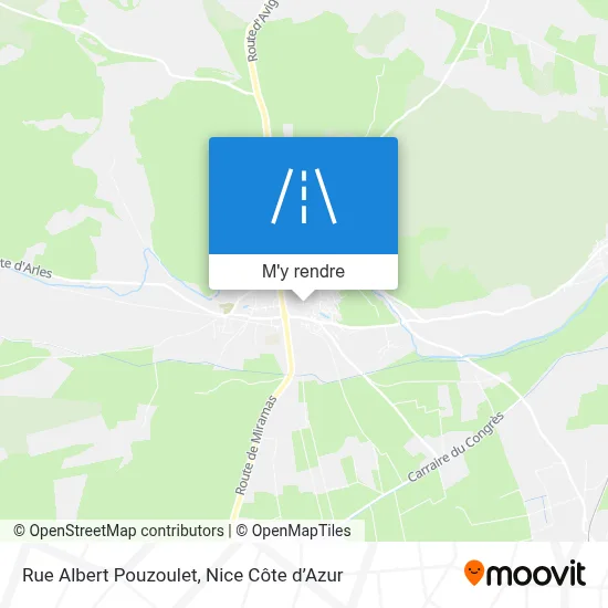 Rue Albert Pouzoulet plan