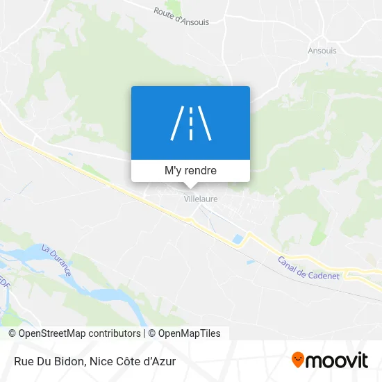 Rue Du Bidon plan