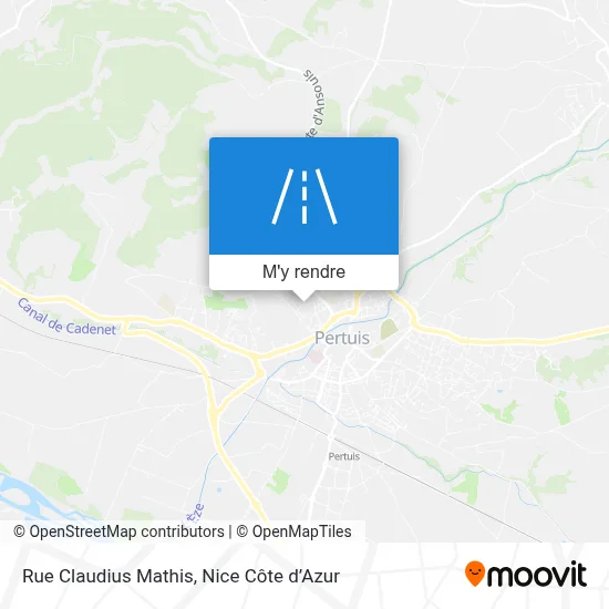 Rue Claudius Mathis plan